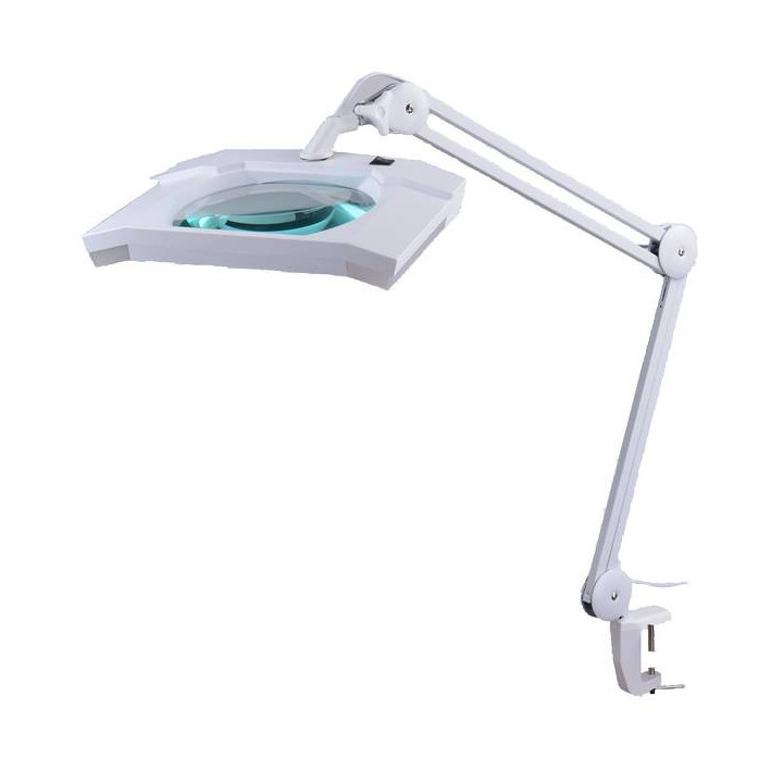 Lampe-loupe rectangulaire articulée à 60 leds
