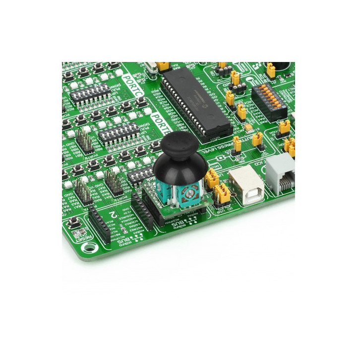 Exemple d'utilisation du module Thumbstick Click Board MIKROE-1627