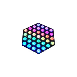 La matrice Hexagonale à 37 Leds RVB en action