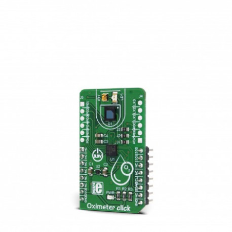 Vue de côté du module oximètre click MIKROE-3102