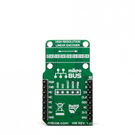 Vue arrière de l'encodeur magnétique Magneto 4 click Vue arrière de l'encodeur magnétique Magneto 4 click