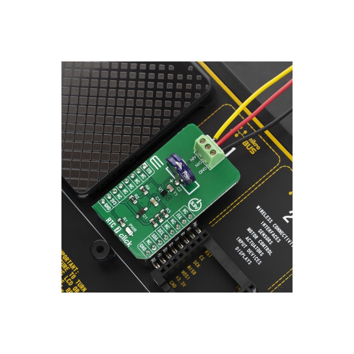 Exemple d'utilisation du module horloge temps réel RTC7 click - MIKROE-2976