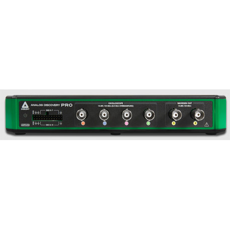 Face avant de l'oscilloscope portable Analog Discovery Pro 300 - ADP3450 Face avant de l'oscilloscope portable Analog Discovery Pro 300 - ADP3450