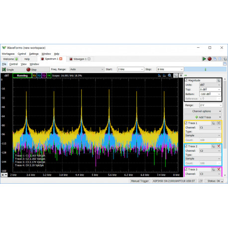 Exemple d'utilisation 2 de l'oscilloscope portable Analog Discovery Pro 300 - ADP3450 Exemple d'utilisation 2 de l'oscilloscope portable Analog Discovery Pro 300 - ADP3450
