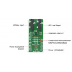 Détail du préamplificateur de microphone MIC 3 Click MIKROE-4136 Détail du préamplificateur de microphone MIC 3 Click MIKROE-4136