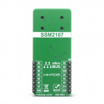 Vue arrière du préamplificateur de microphone MIC 3 Click MIKROE-4136 Vue arrière du préamplificateur de microphone MIC 3 Click MIKROE-4136