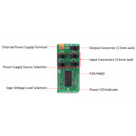 Détail du module de traitement du son Click MIKROE-3344 Détail du module de traitement du son Click MIKROE-3344