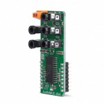 Vue de côté du module de traitement du son Click MIKROE-3344 Vue de côté du module de traitement du son Click MIKROE-3344