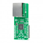 Vue de côté du contrôleur Ethernet ETH 3 Click MIKROE-2850 Vue de côté du contrôleur Ethernet ETH 3 Click MIKROE-2850