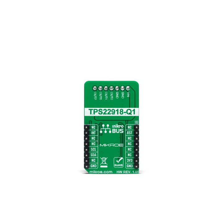 Vue arrière du commutateur de charge SolidSwitch Click MIKROE-4569