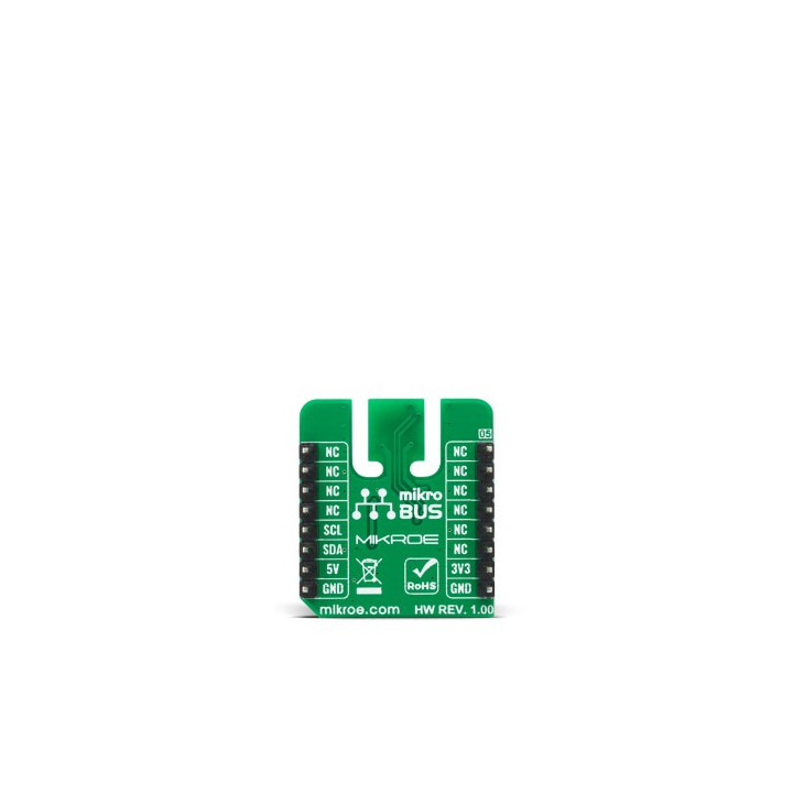 Vue arrière du capteur température humidité pression PHT 15 click MIKROE-4348