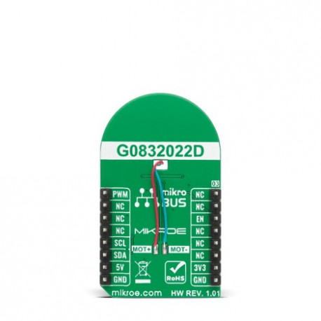 Vue arrière du moteur vibreur Vibro Motor 3 click MIKROE-4356 Vue arrière du moteur vibreur Vibro Motor 3 click MIKROE-4356