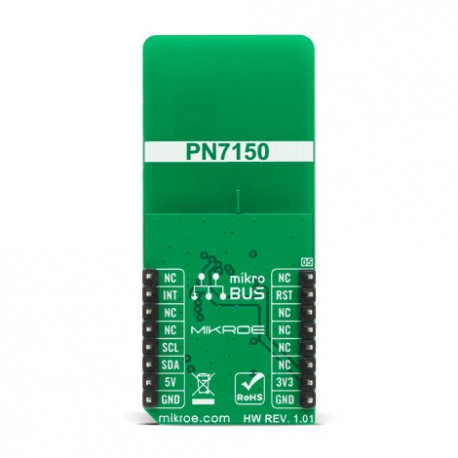 Vue arrière du module Transceiver NFC 2 Click MIKROE-4309 Vue arrière du module Transceiver NFC 2 Click MIKROE-4309