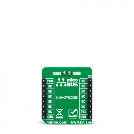 Vue arrière du module Haptic 2 click MIKROE-4452 Vue arrière du module Haptic 2 click MIKROE-4452