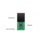 Vue détaillée du contrôleur tactile Touchpad 3 click MIKROE-4382