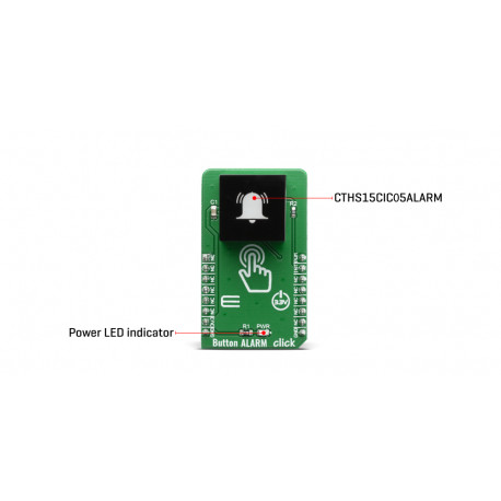 Détail du bouton sensitif Button Alarme Click MIKROE-3763 Détail du bouton sensitif Button Alarme Click MIKROE-3763