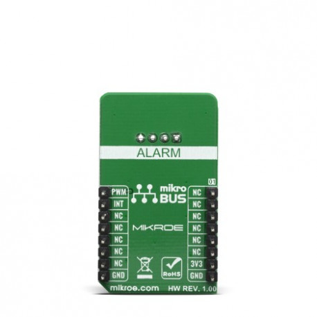 Vue arrière du bouton sensitif Button Alarme Click MIKROE-3763 Vue arrière du bouton sensitif Button Alarme Click MIKROE-3763
