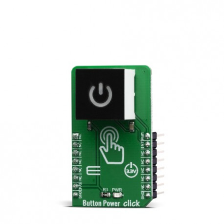 Vue de côté du bouton sensitif Button Power Click MIKROE-3740