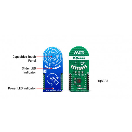 Potentiomètre rotatif sensitif Wheel Click MIKROE-3203 - 2