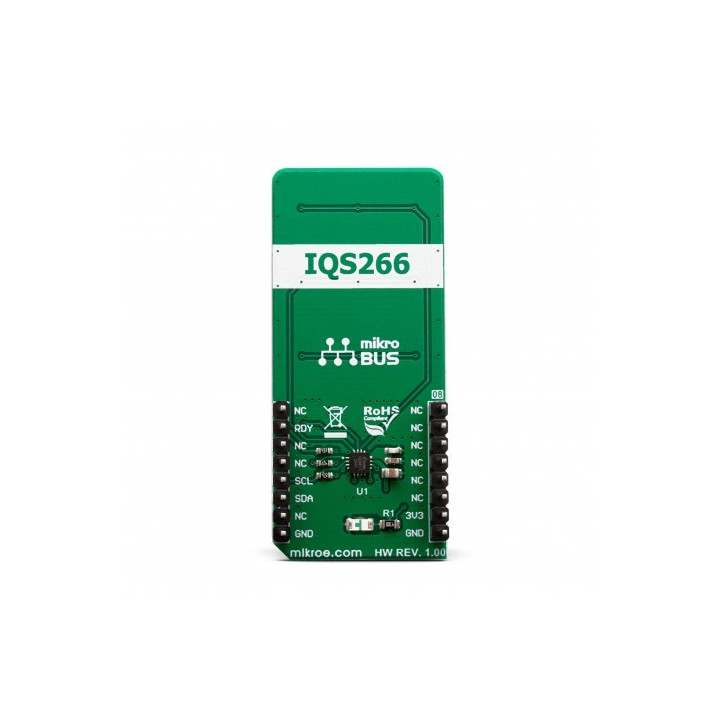 Vue arrière du capteur capacitif de gestes SwipeSwitch  Click MIKROE-3202