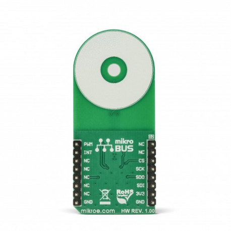 Vue arrière du mesureur d'inductance LDC1101 click MIKROE-3240