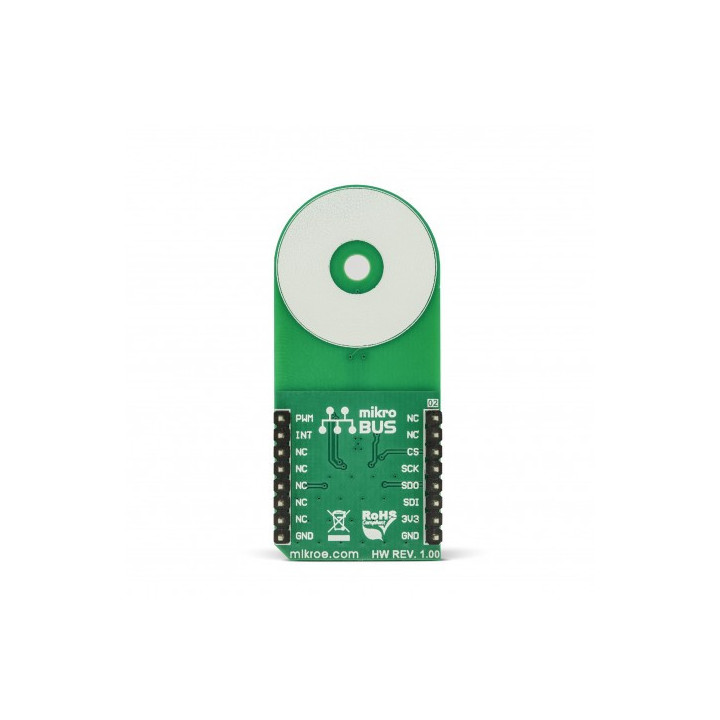 Vue arrière du mesureur d'inductance LDC1101 click MIKROE-3240
