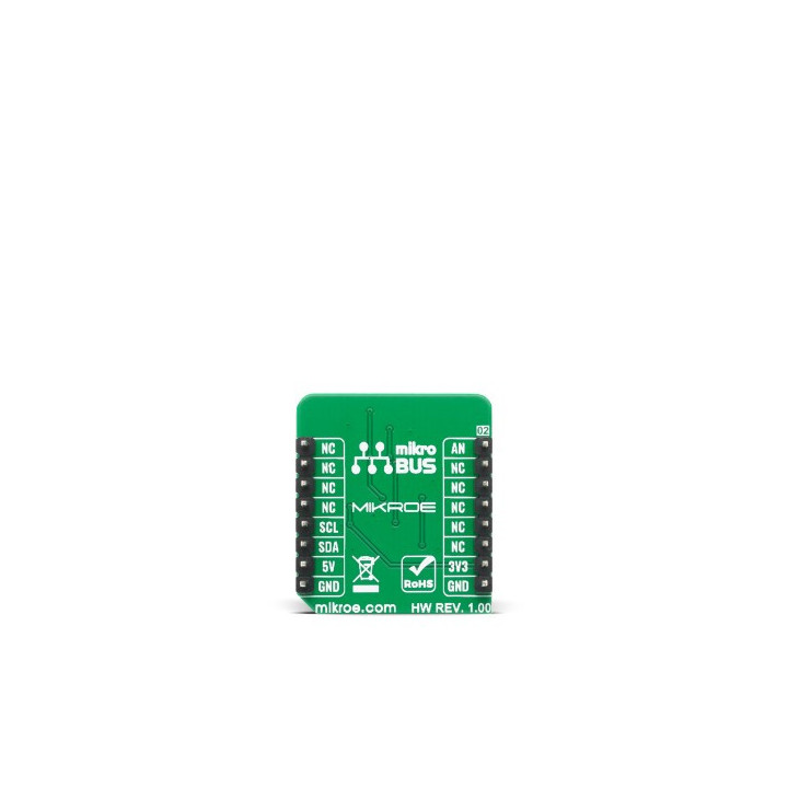 Vue arrière du capteur de force piézorésistifs Force 4 Click MIKROE-4193
