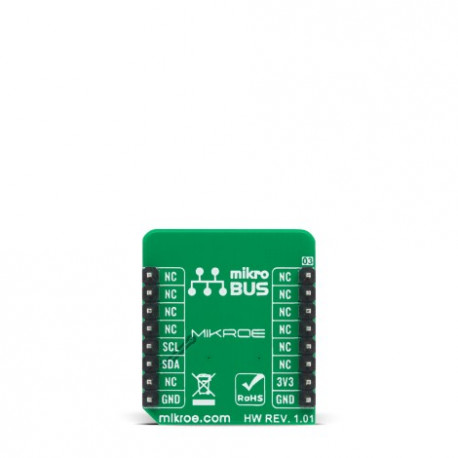 Vue arrière du capteur Force 3 Click MIKROE-4149 Vue arrière du capteur Force 3 Click MIKROE-4149