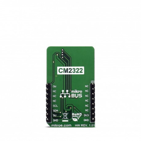 Vue arrière du capteur température humidité DHT22 2 click MIKROE-2818