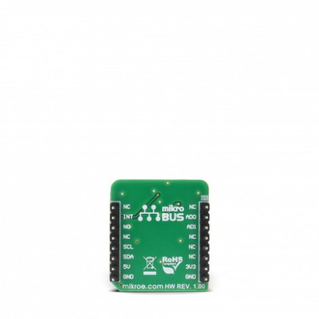 Vue arrière du capteur température humidité Temp & Hum 4 click MIKROE-2938