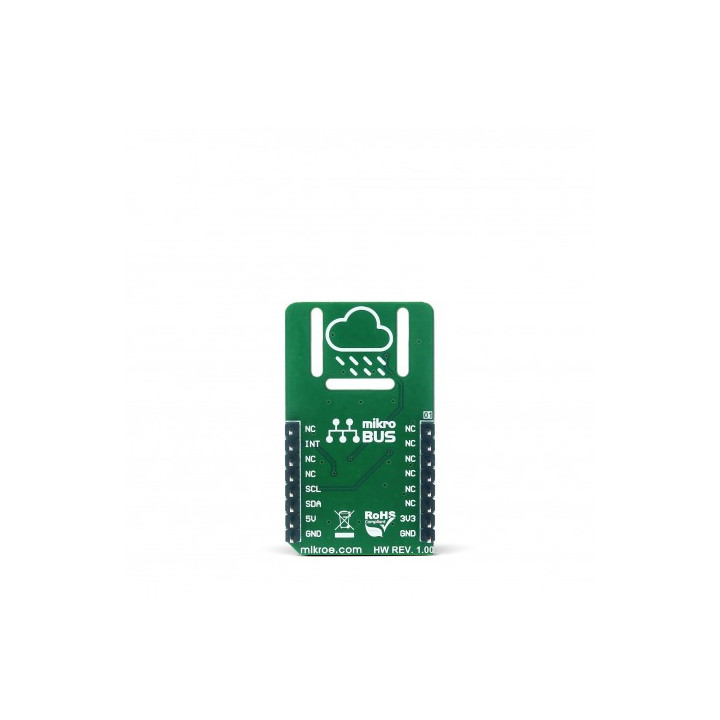 Vue de dessous du capteur de température Thermo 7 click MIKROE-2979