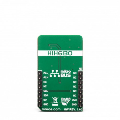 Vue arrière du capteur température humidité Temp-Hum 5 click Vue arrière du capteur température humidité Temp-Hum 5 click