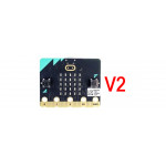 Carte micro:bit v2 vu de dessus Carte micro:bit v2 vu de dessus