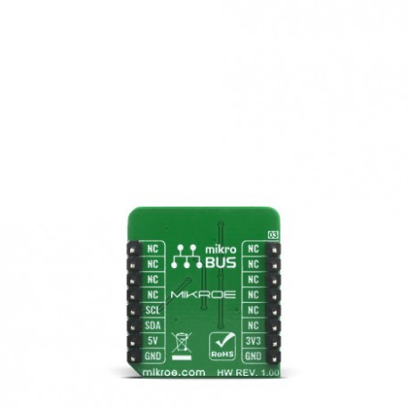 Vue arrière du détecteur ultraviolet UVB Click Board MIKROE-4145 Vue arrière du détecteur ultraviolet UVB Click Board MIKROE-4145