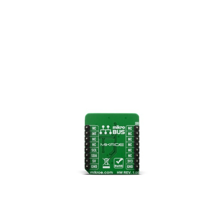 Vue arrière du capteur de proximité et gestes Proximity 13 click MIKROE-3991