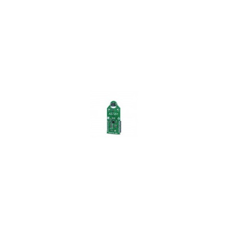 Vue de côté du capteur chromatique Spectral Click Board MIKROE-2972