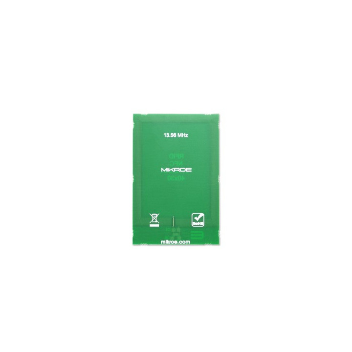 Vue arrière de l'antenne rectangulaire NFC 40 x 30 mm MIKROE-4001