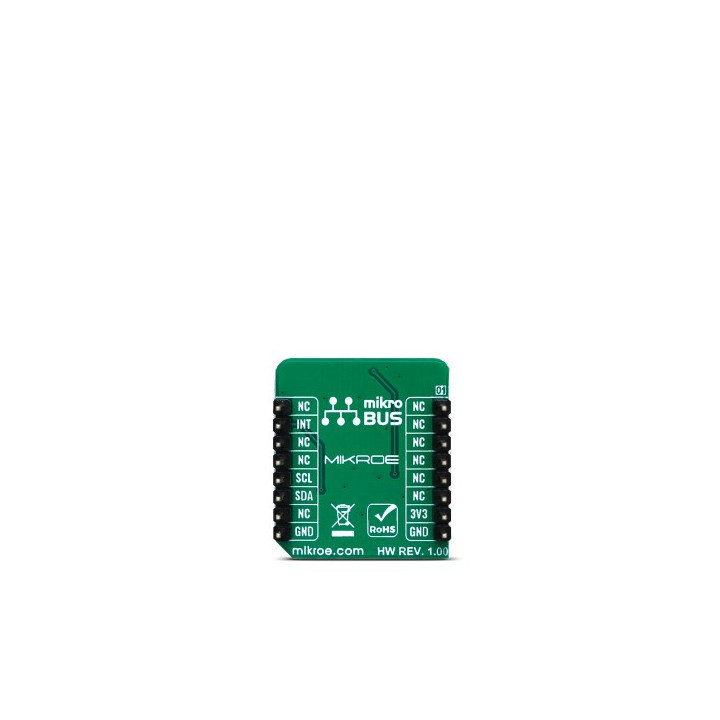 Vue arrière du capteur de proximité et lumière Proximity 11 click MIKROE-3689