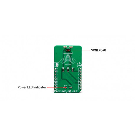 Détail du capteur de proximité et lumière Proximity 9 click MIKROE-3465 Détail du capteur de proximité et lumière Proximity 9 click MIKROE-3465