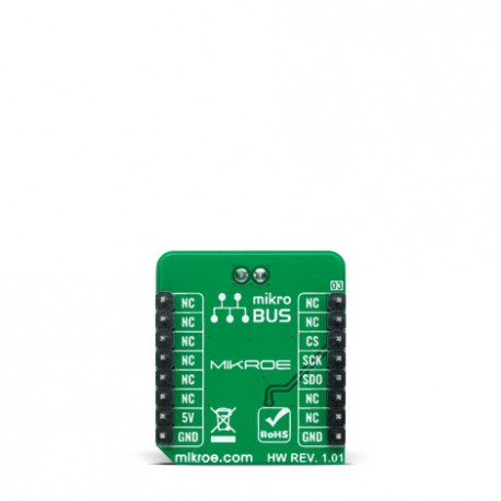 Vue arrière du convertisseur ADC 11 click MIKROE-4593 Vue arrière du convertisseur ADC 11 click MIKROE-4593
