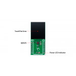 Vue détaillée du contrôleur tactile Touchpad 2 click MIKROE-4594