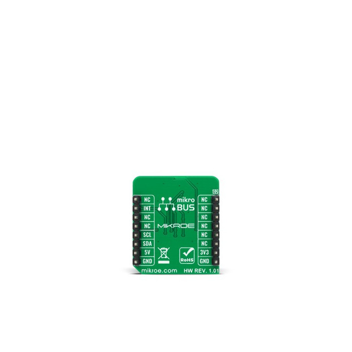 Vue de dessous du capteur lumière et proximité Ambient 9 click