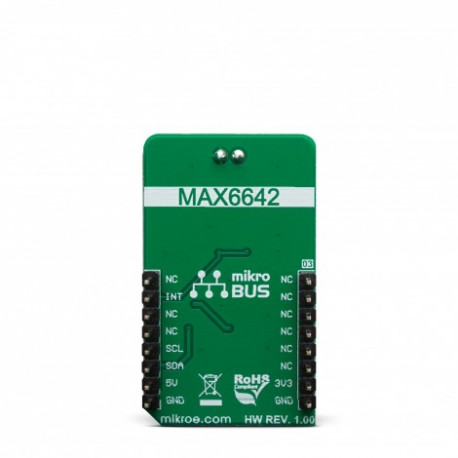 Vue arrière du capteur de température Temp-Log 6 click MIKROE-3437 Vue arrière du capteur de température Temp-Log 6 click MIKROE-3437