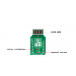 Détail de la matrice à leds Dot Matrix R Click MIKROE-4169 Détail de la matrice à leds Dot Matrix R Click MIKROE-4169