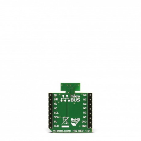 Vue arrière du capteur lumière et proximité Proximity 3 click MIKROE-2801