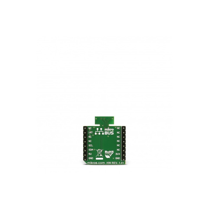 Vue arrière du capteur lumière et proximité Proximity 3 click MIKROE-2801