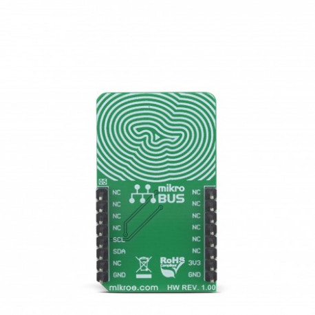 Vue arrière du capteur de pression barométrique Altitude 3 Click MIKROE-3328