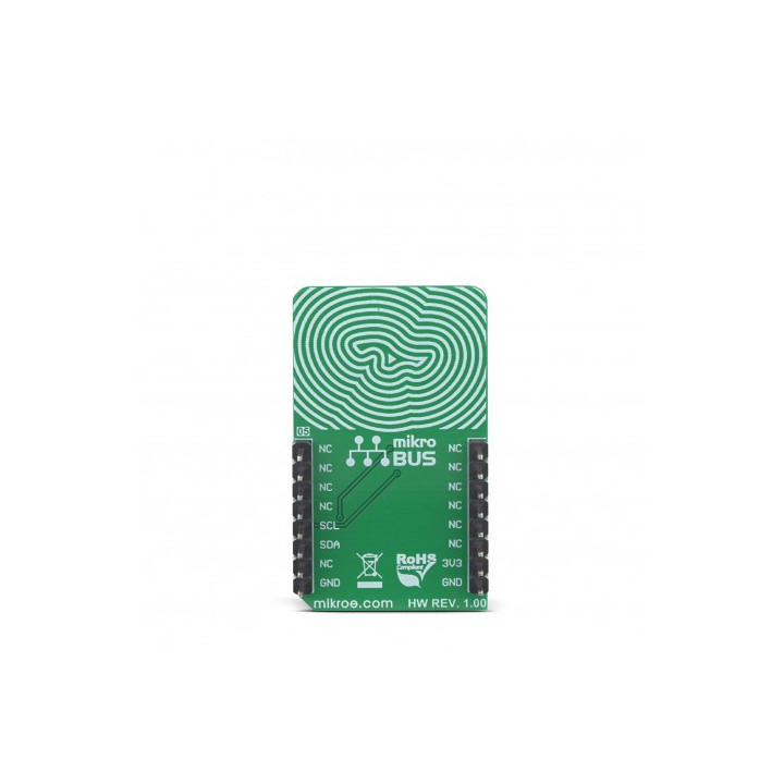 Vue arrière du capteur de pression barométrique Altitude 3 Click MIKROE-3328