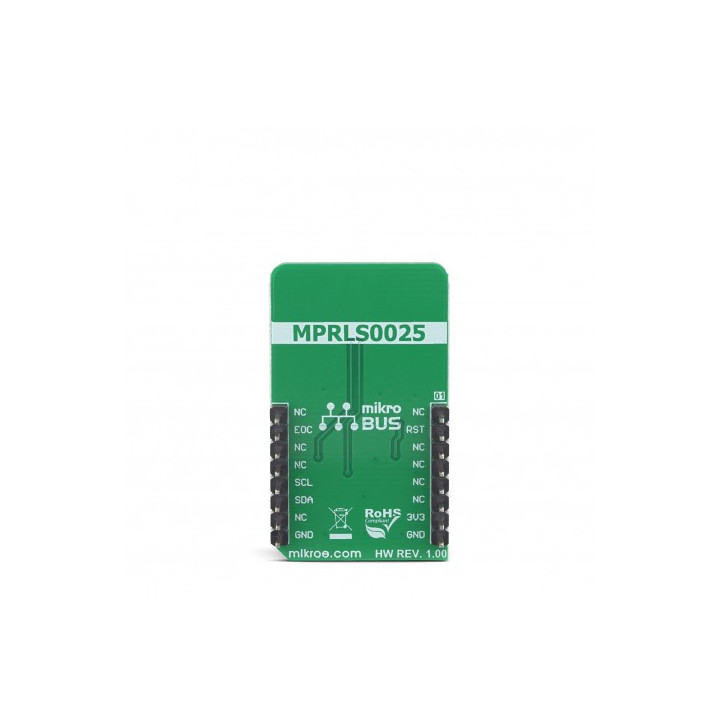 Vue arrière du module capteur de pression Pressure 8 Click MIKROE-3338