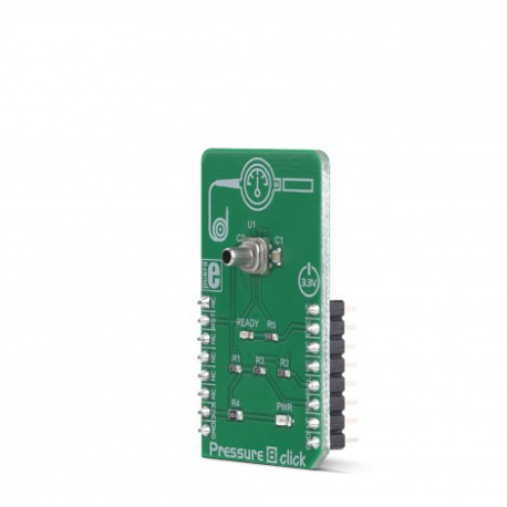 Vue de côté du module capteur de pression Pressure 8 Click MIKROE-3338